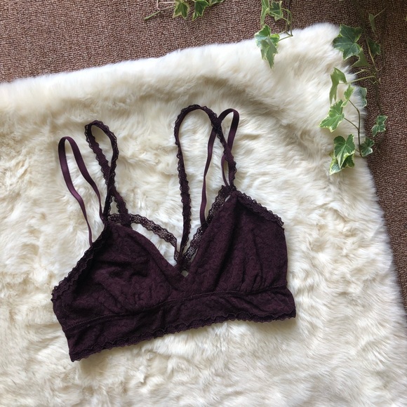 aerie Other - Aerie Burgundy Lace Bralette